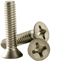 #3-48 x 3/16" (Fully Threaded) Phillips 82 Degree Flat Head Machine Screws, 18-8 Stainless Steel (1000/Pkg.)