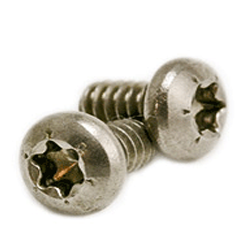 #2-56 x 1/4" 6-Lobe Pan Head Machine Screws, T8 Drive, 18-8 Stainless Steel (10000/Bulk Pkg.)