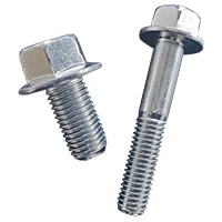 M10-1.25 x 30 mm Hex Flange Bolts, Class 10.9, JIS B1189, Type 2, Fully Threaded, Zinc Cr+3 (50/Pkg.)