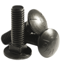 5/8"-11 x 4-1/2 Fully Threaded Carriage Bolts Grade 5 Coarse Plain (10/Pkg.)