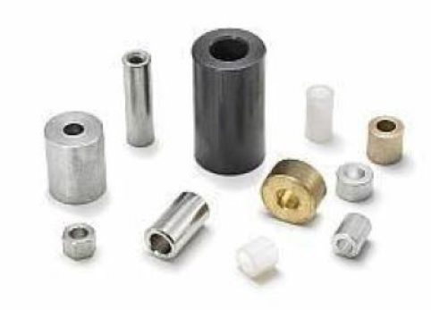 1/4" OD x 7/8" L x .140" Hole Brass Round Spacers, Plain (50/Pkg.)