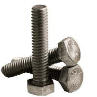 1/2"-13 x 4" Fully Threaded Hex Tap Bolt A307 Grade A Coarse Low Carbon Plain (25/Pkg.)