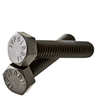 1/4"-20 x 4" Fully Threaded Grade 5 Hex Tap Bolts Med. Carbon Plain (50/Pkg.)