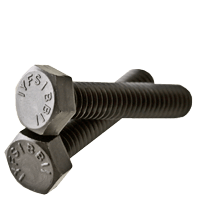 1/2"-13 x 6" Fully Threaded Grade 5 Hex Tap Bolts Med. Carbon Plain (10/Pkg.)