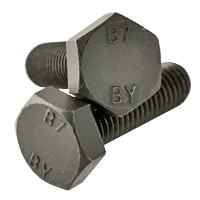 5/8"-11 x 3-1/2" Partially Threaded A193 Grade B7 Heavy Hex Bolts Plain (25/Pkg.)