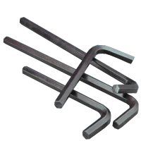 1 1/4" Hex Keys Alloy 8650 Short Arm (USA) (1/Pkg.)