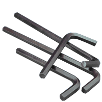 M8 Hex Keys, Alloy 8650 Long Arm (USA) (50/Pkg.)