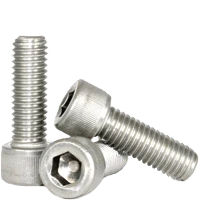 M6-1.00 x 8 mm Fully Threaded Socket Head Cap Screws, 18-8 Stainless Steel (A2) (100/Pkg.)