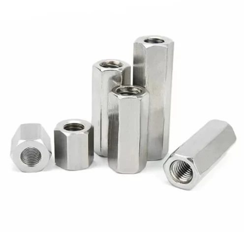 1/4" OD x 1/2" L x .140" Hole Brass Hex Spacers, Clear Zinc (50/Pkg.)
