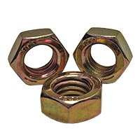 7/8"-9 Grade 8 Hex Jam Nuts, Zinc Yellow Cr+6 (400/Bulk Pkg.)
