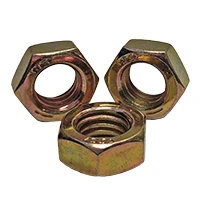 1/2"-20 Grade 8 Hex Jam Nuts, Zinc Yellow Cr+6 (1800/Bulk Pkg.)