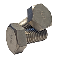 1"-8 x 2-1/2" Fully Threaded ASTM A193 B8, Class 1 Heavy Hex Cap Screws, Stainless Steel (30/Bulk Pkg.)