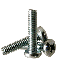 3/8"-16 x 1" (Fully Threaded) Machine Screws Pan Head Phillips Zinc Cr+3 (25/Pkg.)