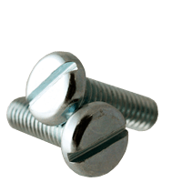 #8-32 x 5/16" (Fully Threaded) Machine Screws Pan Head Slotted Zinc Cr+3 (100/Pkg.)