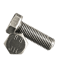 M20-2.50 x 110 mm Fully Threaded Hex Cap Screws 8.8 DIN 933 / ISO 4017 Coarse Med. Carbon Plain (10/Pkg.)