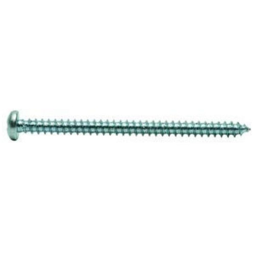#12-11 x 1/2" Pan Slotted Tapping Screws Type A Zinc Cr+3 (100/Pkg.)