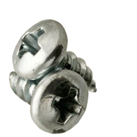 #10-16 x 3" Phillips Pan Head Tapping Screws Type AB Zinc Cr+3 (500/Pkg.)
