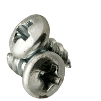 1/4"-14 x 3" Phillips Pan Head Tapping Screws Type AB Zinc Cr+3 (200/Pkg.)
