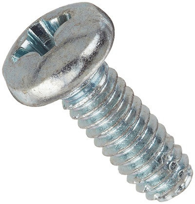 #10-24 x 3/4" F/T Phillips Pan Head Thread Cutting Screws Type F Zinc Cr+3 (100/Pkg.)