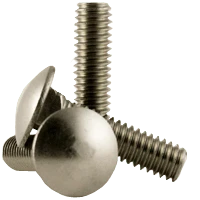 3/4"-10 x 5" Fully Threaded Carriage Bolts Coarse, 18-8 Stainless Steel (10/Pkg.)