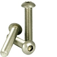 M12-1.75x20 mm Fully Threaded Button Socket Caps Coarse 18-8 Stainless (50/ Pkg.)