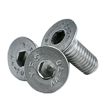 M3-0.50x20 mm Fully Threaded Flat Socket Head Cap Screw, 316 Stainless Steel (A4) (100/Pkg.)