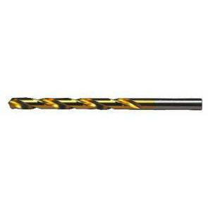 Size #5 HSS 135 Degree Split Point TiN Coated Finish Jobber Drill - Type 190-AN (6/Pkg.), Norseman Drill #98480