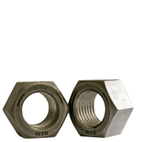 3/8"-24 Finished Hex Nut, Grade 5, Fine Medium Carbon Steel, Plain (100/Pkg.)