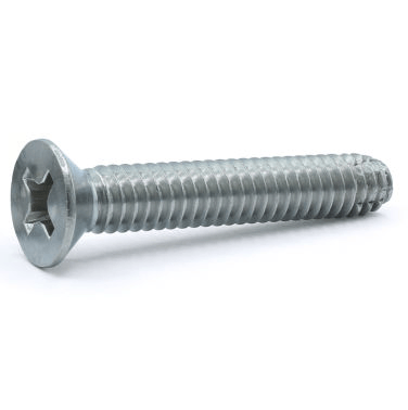 #8-32 x 3/8" Fully Threaded Flat Head Stainless Steel 410 Type F Hardened Thread Cutting Screws (500/Pkg)