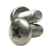#10-24x1/2" Fully Threaded Stainless Steel Type F Hardened 410 Pan Head Machine Screw (500/Pkg.)