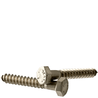 5/8"-5 x 8-1/2" Hex Lag Screws Coarse 18-8 Stainless Steel (10/Pkg.)