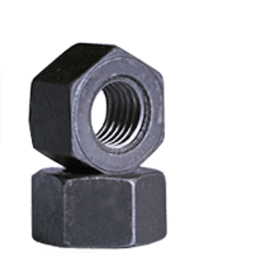 2"-8 Heavy Hex Nut, A194/SA194 2H, 8 Pitch, Medium Carbon Steel, Plain (5/Pkg.)