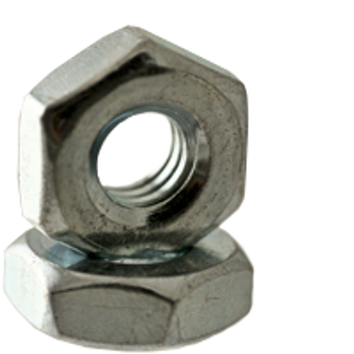 3/8"-24x5/8"x1/4" Hex Machine Screw Nut, Low Carbon Steel, Zinc Cr+3 (100/Pkg.)
