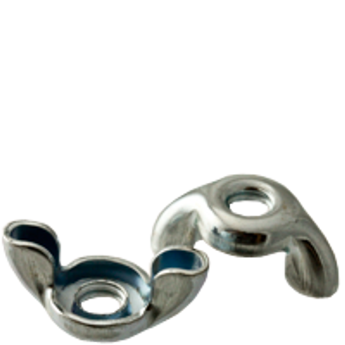 3/8"-16 Type D, Style 1 Wing Nut, Stamped, Coarse, Low Carbon Steel, Zinc Cr+3 (100/Pkg.)