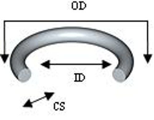 #019 13/16" ID x 15/16" D x 1/16" CS Buna N (Nitrile)  70 Durometer