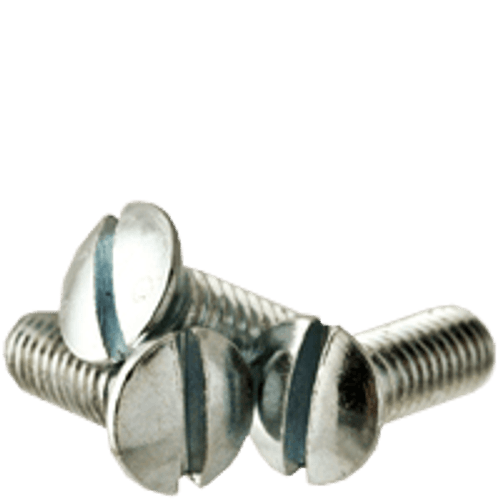 #10-32 x 1" (Fully Threaded) Machine Screws Oval Head Slotted Fine Zinc Cr+3 (5,000/Bulk Pkg.)