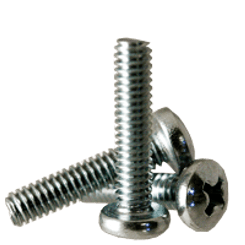 #10-32 x 1/4" (Fully Threaded) Machine Screws Pan Head Phillips Zinc Cr+3 (100/Pkg.) #10-32 x 1/4" (Fully Threaded) Machine Screws Pan Head Phillips Zinc Cr+3 (100/Pkg.)