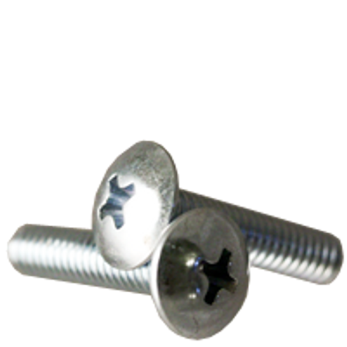 #8-32 x 1/4" (Fully Threaded) Machine Screws Truss Head Phillips Zinc Cr+3 (12,000/Bulk Pkg.)