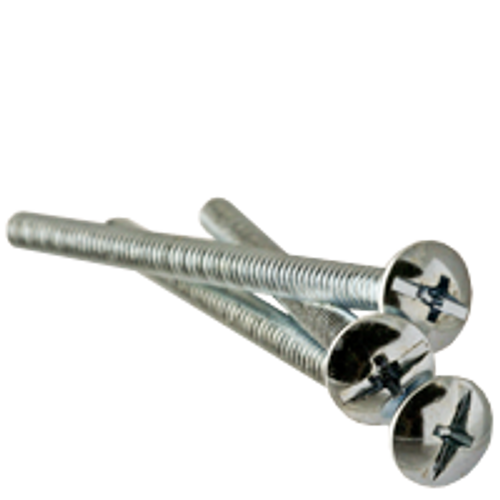 1/4"-20 x 4" (Fully Threaded) Machine Screws Truss Head Phillips/Slotted Combo Coarse Zinc Cr+3 (100/Pkg.)