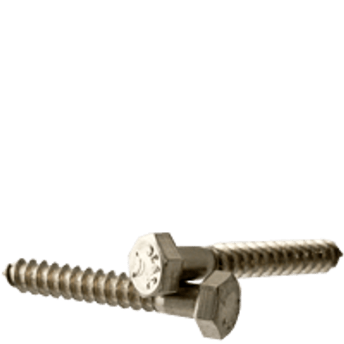 1/4"-10 x 6" Hex Lag Screws Coarse 18-8 Stainless Steel (50/Pkg.)