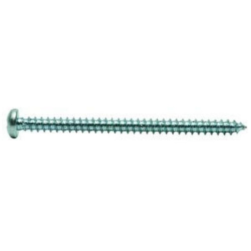 #8-15 x 3" Pan Slotted Tapping Screws Type A Zinc Cr+3 (100/Pkg.)