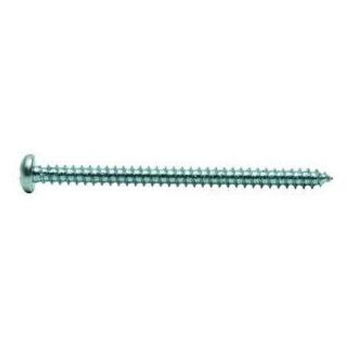 #12-11 x 2" Pan Slotted Tapping Screws Type A Zinc Cr+3 (100/Pkg.)