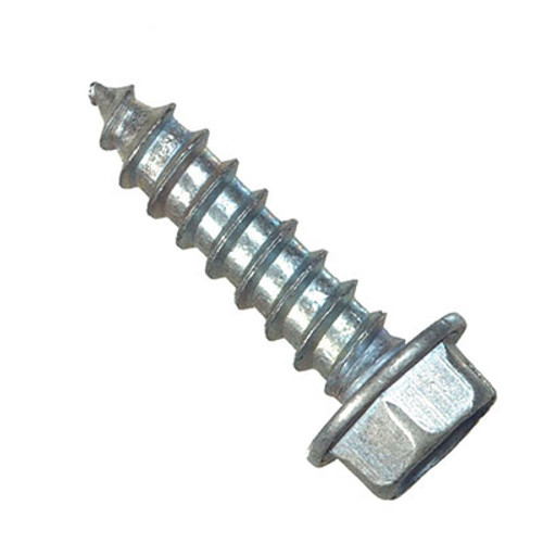 #14-10 x 2-1/2" Indented Hex Washer Head Unslotted Tapping Screws Type A Zinc Cr+3 (800/Bulk Pkg.)