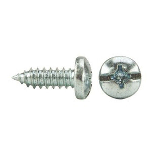 #12-14 x 3/4" Pan Phillips/Slotted Combo Tapping Screws Type AB Zinc Cr+3 (100/Pkg.)