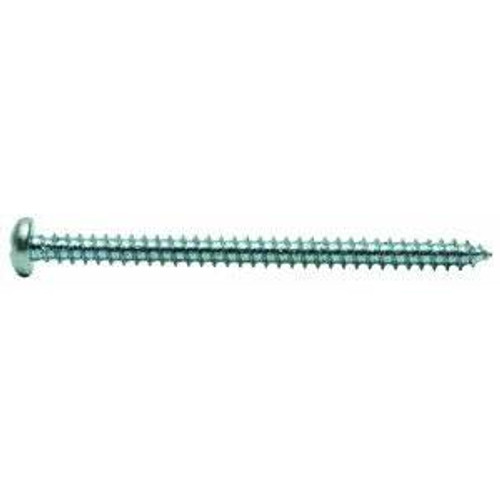 #12-14 x 3/4" Pan Slotted Tapping Screws Type AB Zinc Cr+3 (100/Pkg.)