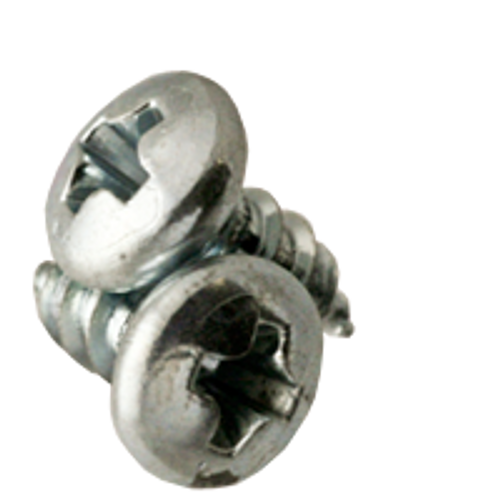 1/4"-14 x 2" Indented Hex Washer Head Slotted Tapping Screws Type AB Zinc Cr+3 (1,000/Bulk Pkg.)