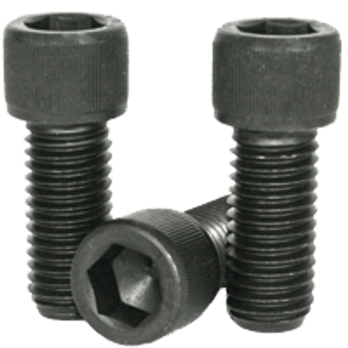 #8-32 x 1-1/4" Partially Threaded Socket Head Cap Screws Coarse Alloy 1936 Series Thermal Black Oxide (100/Pkg.)