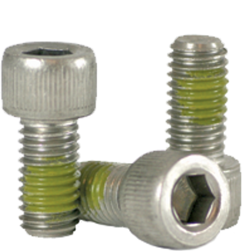 #4-40 x 3/8" Fully Threaded Socket Head Cap Screws Coarse 18-8 Stainless w/ Nylon-Patch (100/Pkg.)