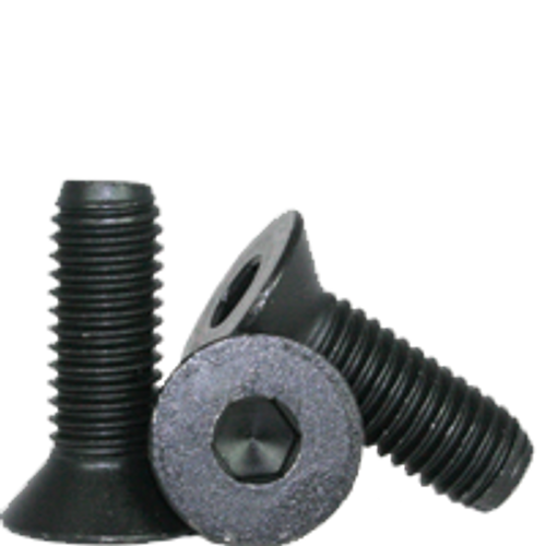 #1-64 x 1/4" Fully Threaded Flat Socket Caps Coarse Alloy Thermal Black Oxide (100/Pkg.)