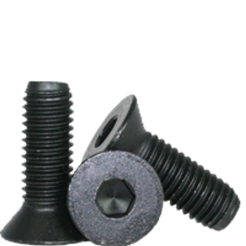 #10-32 x 7/8" Fully Threaded Flat Socket Caps Fine Alloy Thermal Black Oxide (100/Pkg.)